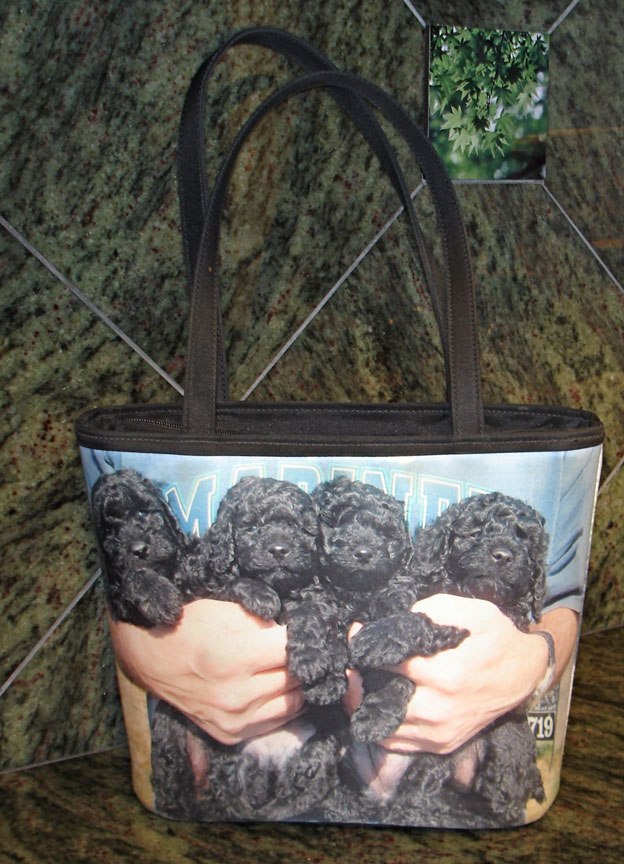 [custom pet purse with poodle picture]